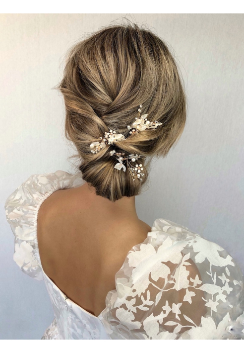 Sally Jane Bridal Ilja Silver Hair pins ()