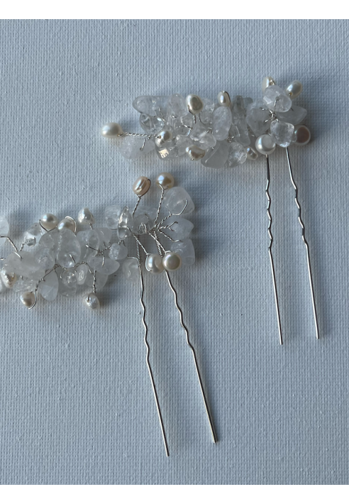 Sally Jane Bridal Ilse Silver Hairpins
